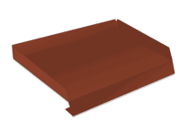 Отлив с отгибами Медно-коричневый RAL 8004