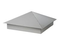 Колпак на столб забора скатный RAL 7004