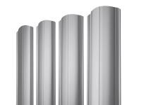 Евроштакетник двухсторонний Полукруглый, RAL 7004 Серый