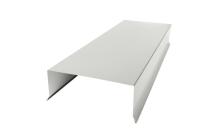 Парапет плоский с капельником RAL 9003