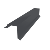 Планка торцевая фальц 0,45 PE RAL 7024