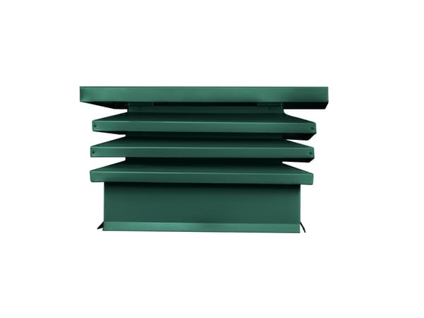 Дымник (колпак на трубу) Хай-Тек плоский RAL 6005