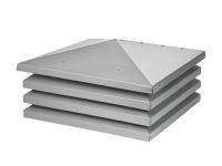 Колпак на столб забора Хай-Тек RAL 7004