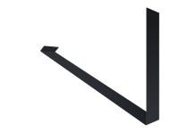 Планка примыкания верхнее к трубе фальц PE RAL 7024