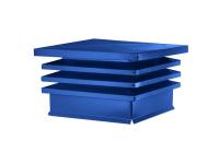 Дымник (колпак на трубу) Хай-Тек плоский RAL 5005