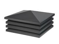 Колпак на столб забора Хай-Тек RAL 7024 Drap