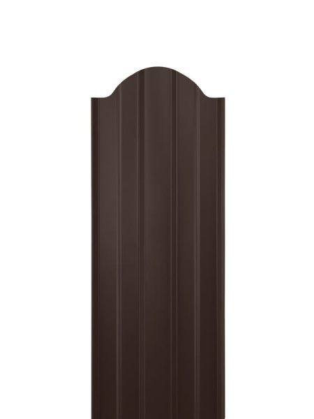 Евроштакетник двусторонний М-образный RAL 8017 Шоколад