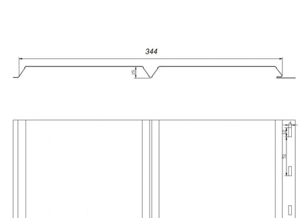 Софит металлический без перфорации 0,45 PE RAL 7024