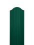 Евроштакетник двухсторонний П-образный RAL 6005 Зеленый мох