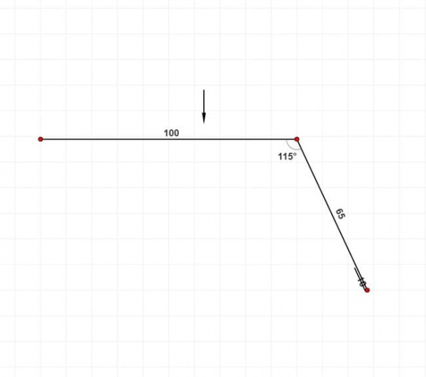 Карнизная планка 100х65