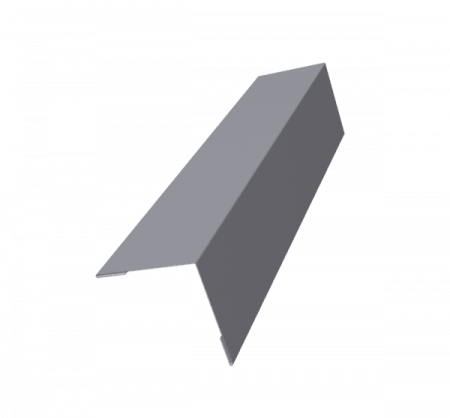 Угол наружный металлический RAL 7004