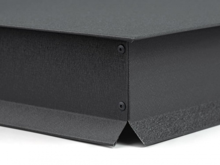 Колпак на столб забора плоский RAL 7024 Drap