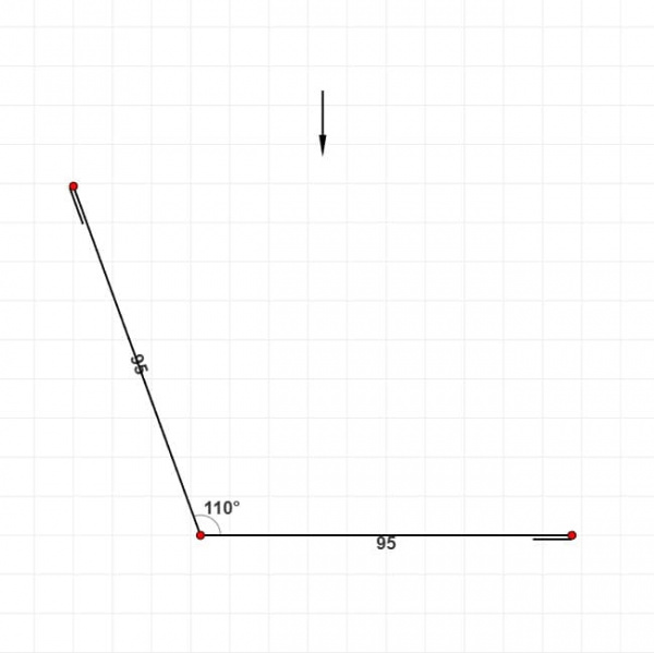 Планка примыкания 95х95