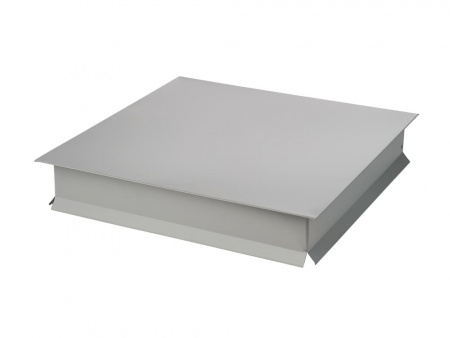 Колпак на столб забора плоский RAL 7004