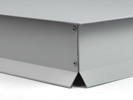 Колпак на столб забора плоский RAL 7004