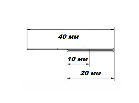 Финишная планка для металлического сайдинга RAL 7024