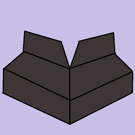 Угол отлива наружный Серо-коричневый RAL 8019