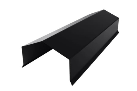 Парапет двускатный с капельником RAL 9005