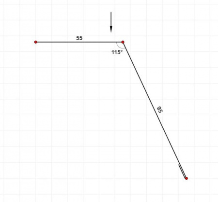 Карнизная планка 55х95