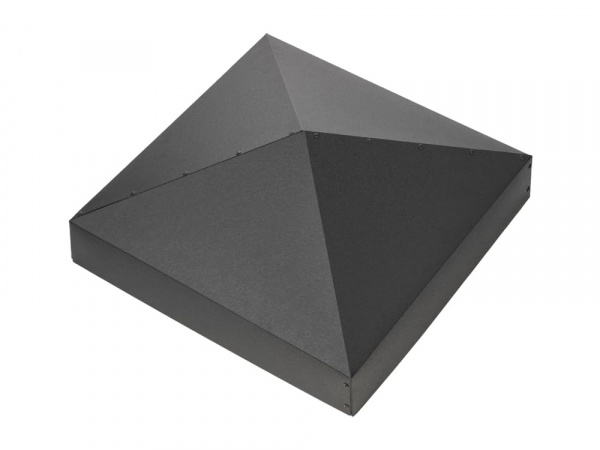 Колпак на столб забора Витязь RAL 7024 Drap