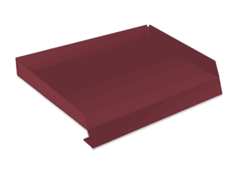 Отлив с отгибами Красный RAL 3005