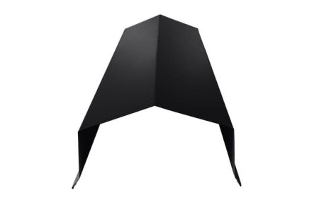 Парапет двускатный с капельником RAL 9005