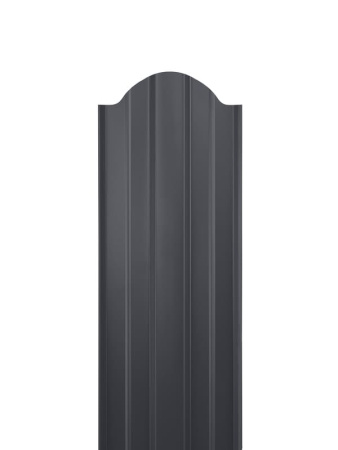 Евроштакетник двухсторонний М-образный RAL 7024 Графит