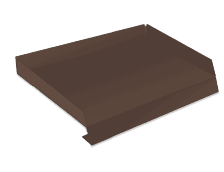 Отлив с отгибами Шоколадно-коричневый RAL 8017