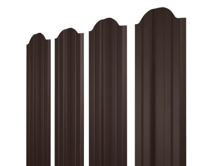 Евроштакетник двусторонний М-образный 115мм, RAL 8017