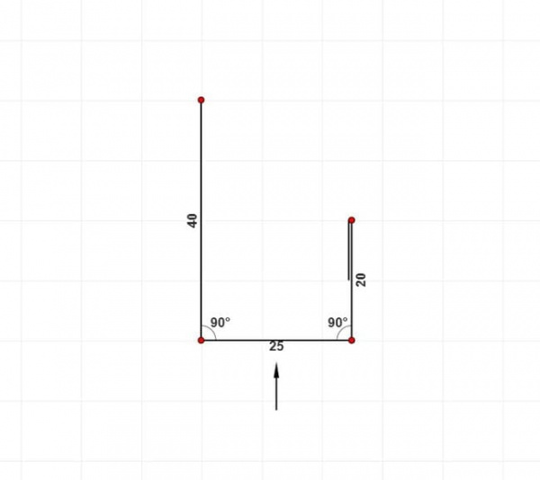 J-профиль 25 мм