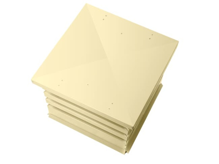 Дымник (колпак на трубу) Хай-Тек плоский RAL 1014