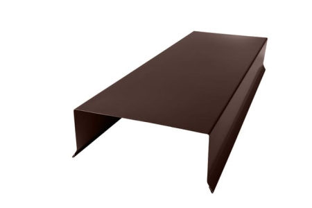 Парапет плоский с капельником RAL 8017