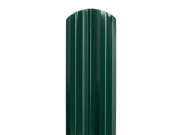 Евроштакетник двусторонний М-образный 130мм, RAL 6005