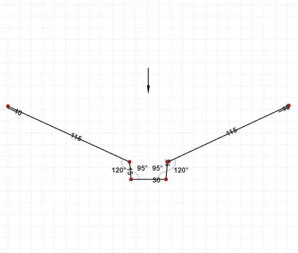 Ендова верхняя 115х30х115