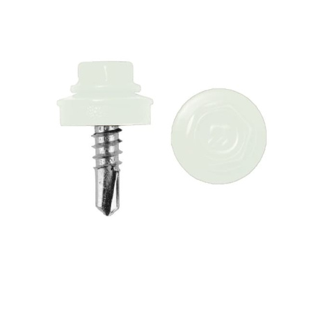 Саморезы с буром 4,8х19 мм RAL 9003