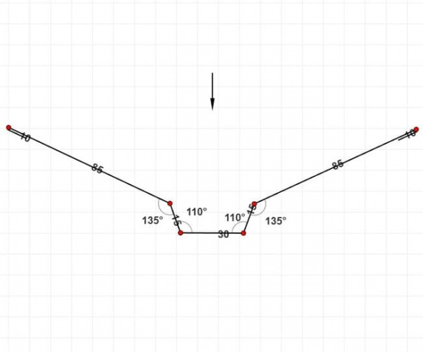 Ендова верхняя 85х30х85