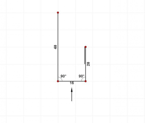 J-профиль 16 мм