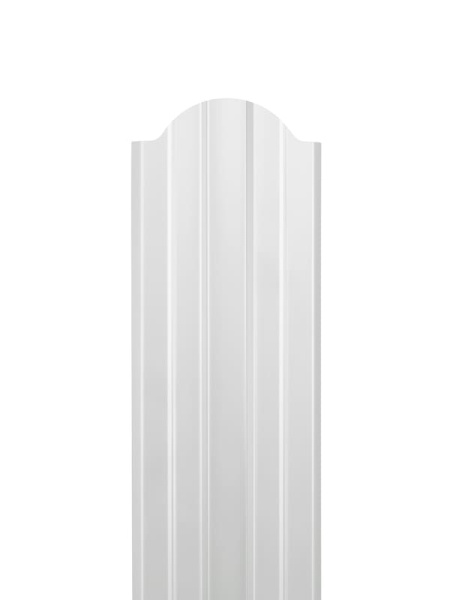 Евроштакетник двусторонний М-образный RAL 9003 Белый