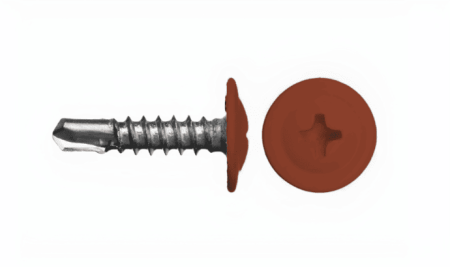 Саморезы с буром 4,2х19 мм RAL 8004