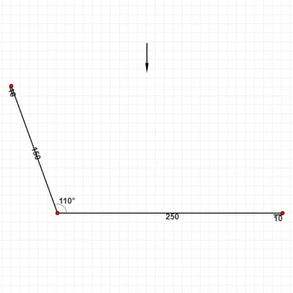 Планка примыкания 150х250
