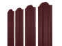 Евроштакетник двусторонний М-образный RAL 3005 Красное вино