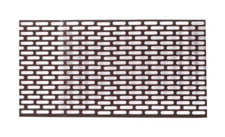 Лента карнизная вентиляционная коричневая RAL 8017