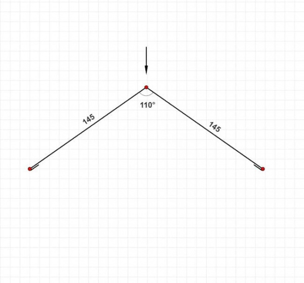 Конек простой 145х145