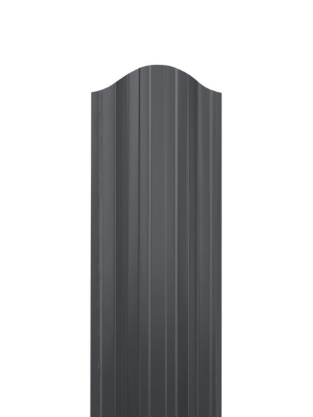 Евроштакетник двухсторонний П-образный RAL 7024 Графит