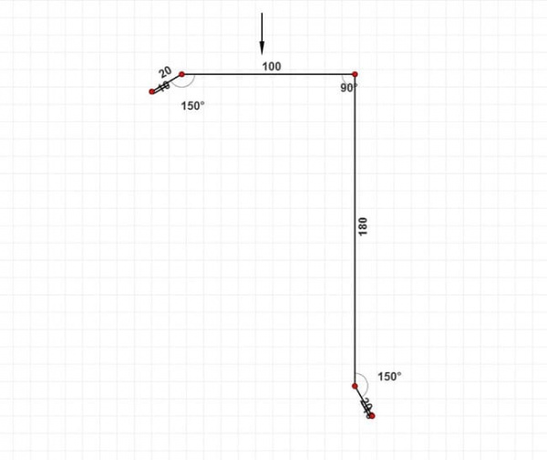 Торцевая планка 180х100