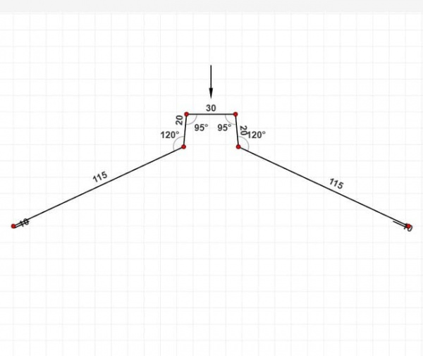 Конек фигурный 115х30х115
