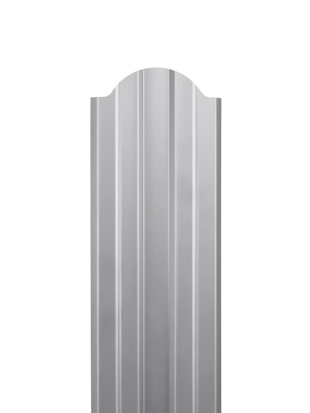 Евроштакетник двусторонний М-образный RAL 7004 Серый