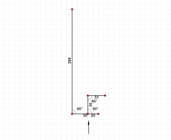 Планка околооконная сложная Кликфальц Pro 200х50х35