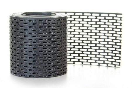 Лента карнизная вентиляционная графитовая RAL 7024