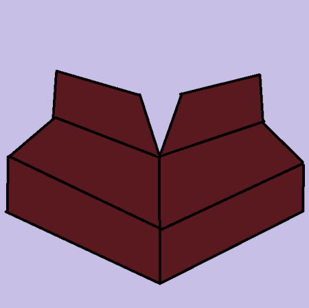 Угол отлива наружный Красный RAL 3005